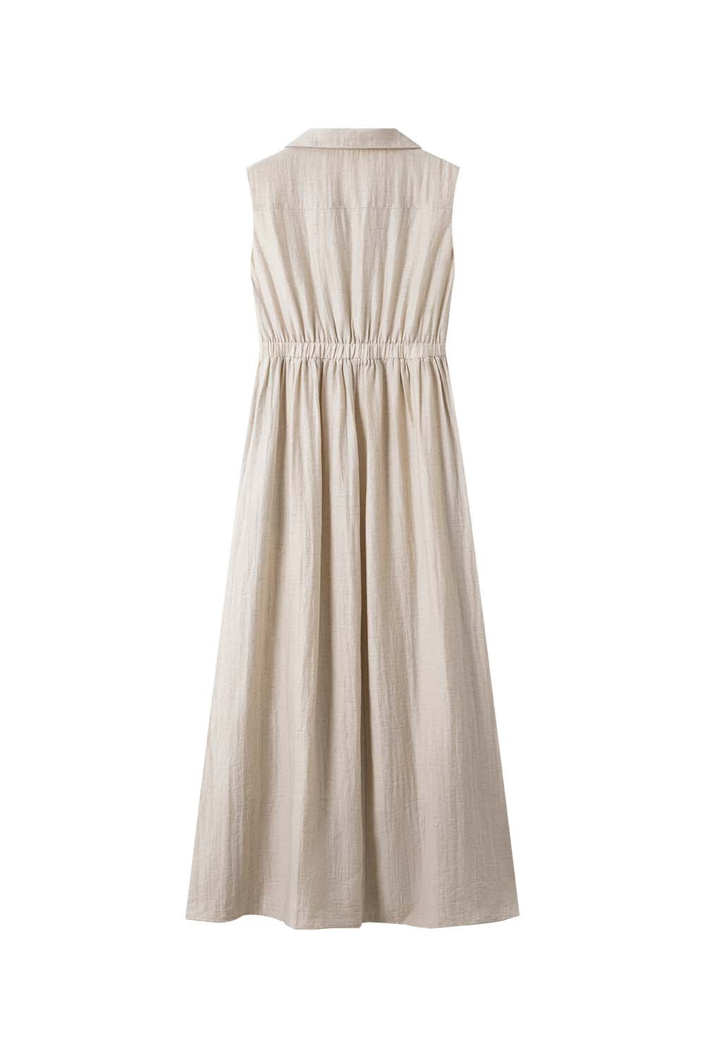Lapel Shirt A-Line Dress