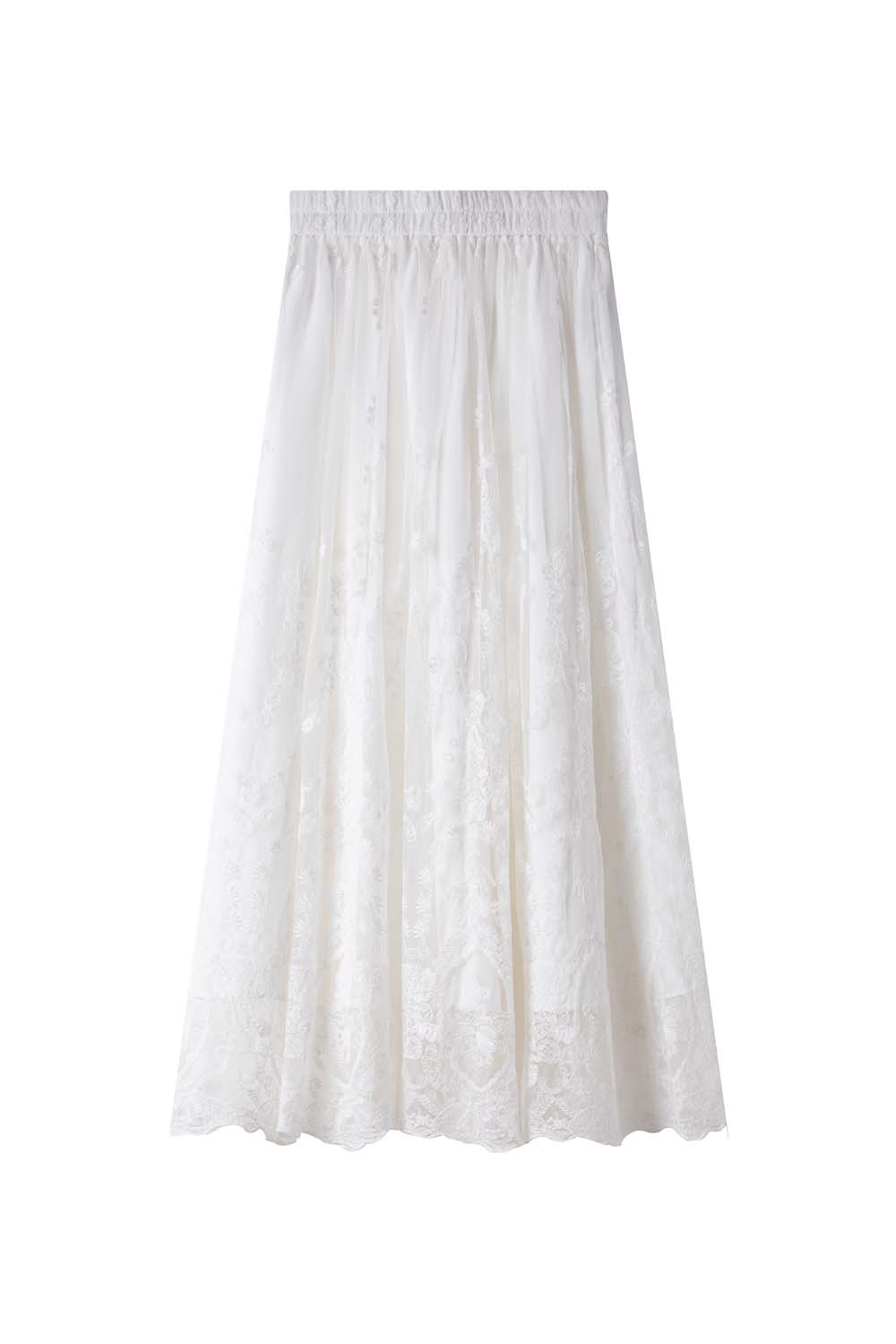 Korean Lace Skirt-VIMLYSTORE