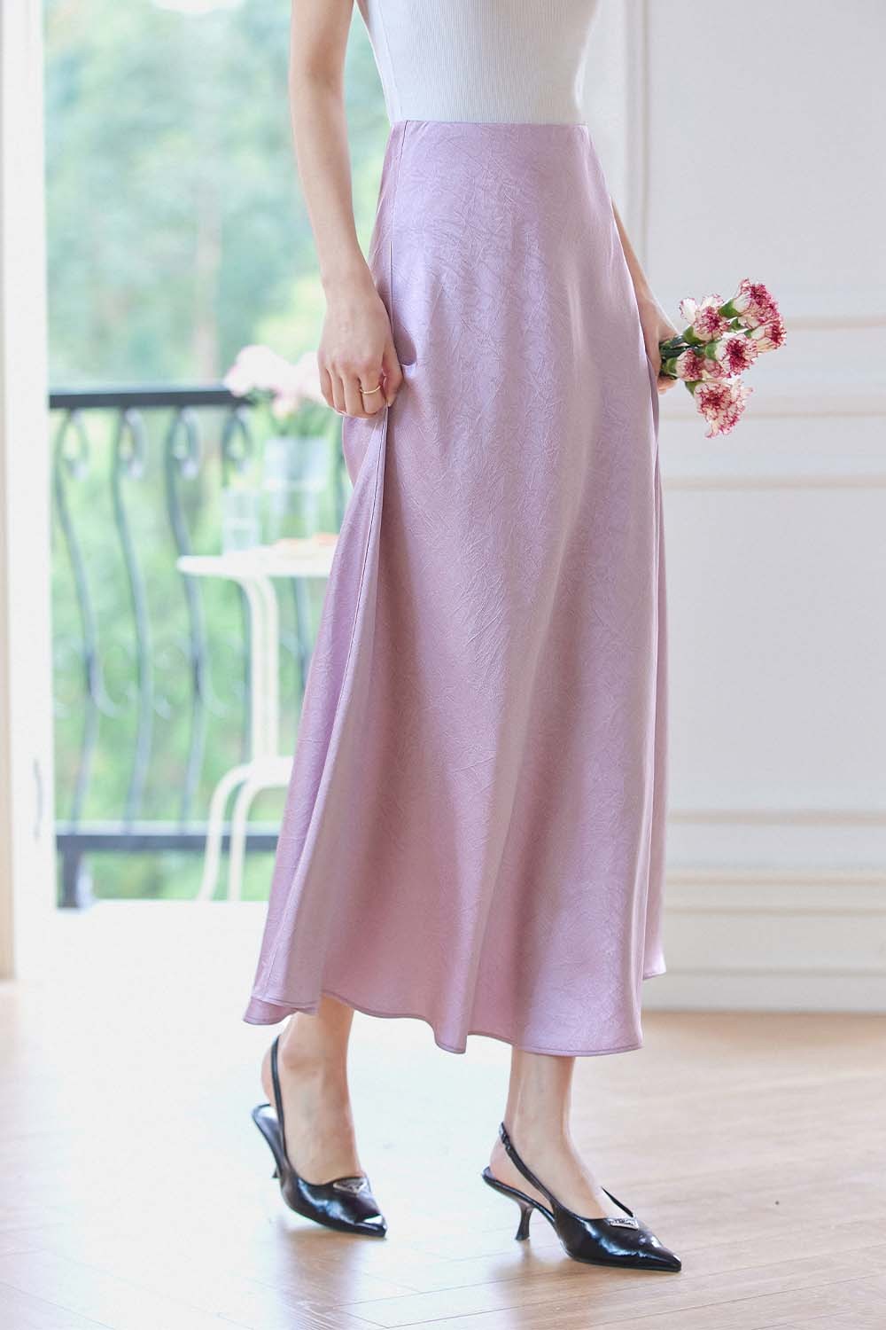 Ruched Shift Skirt