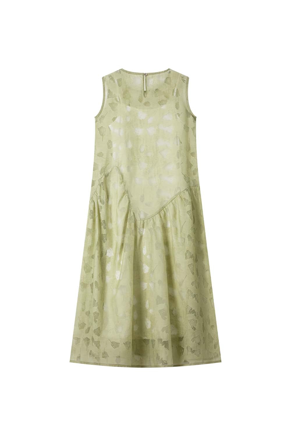 Dark Pattern Jacquard Loose Vest Dress