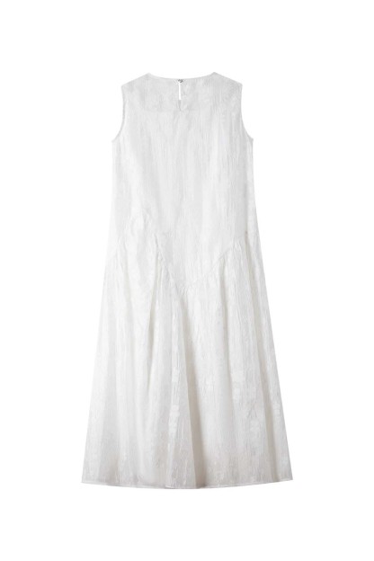 Dark Pattern Jacquard Loose Vest Dress