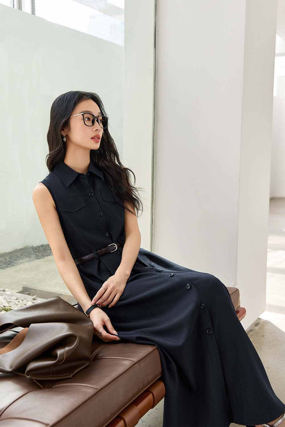 Commuting Simple Straight Dress