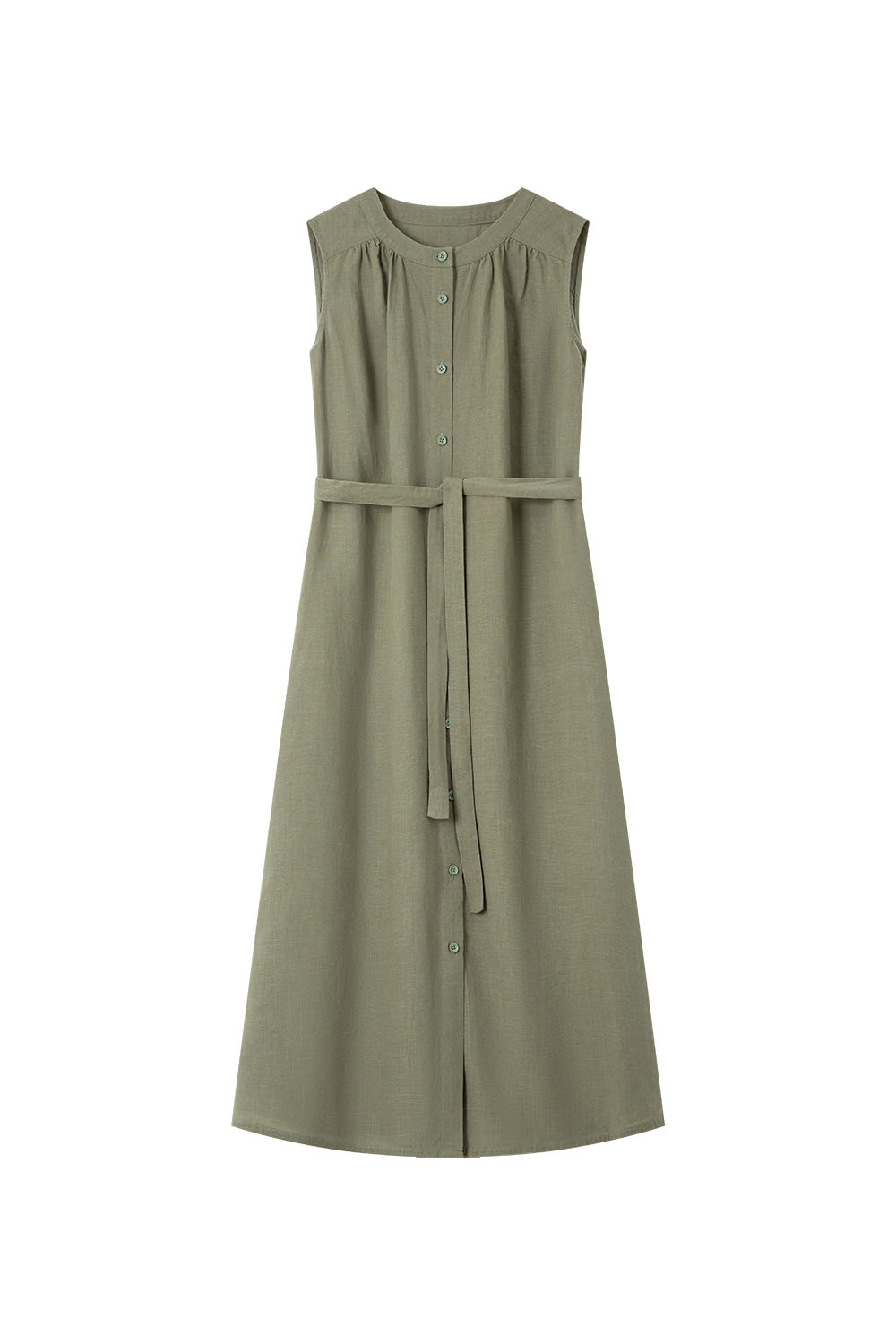 Lyocell Linen Blend Dress-VIMLYSTORE