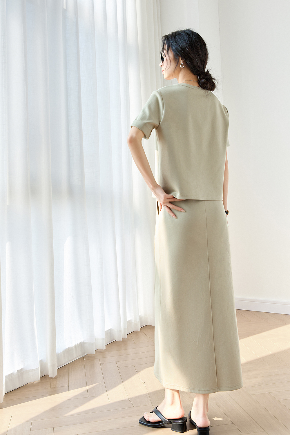 Cotton Blended Casual Embroidery Suit