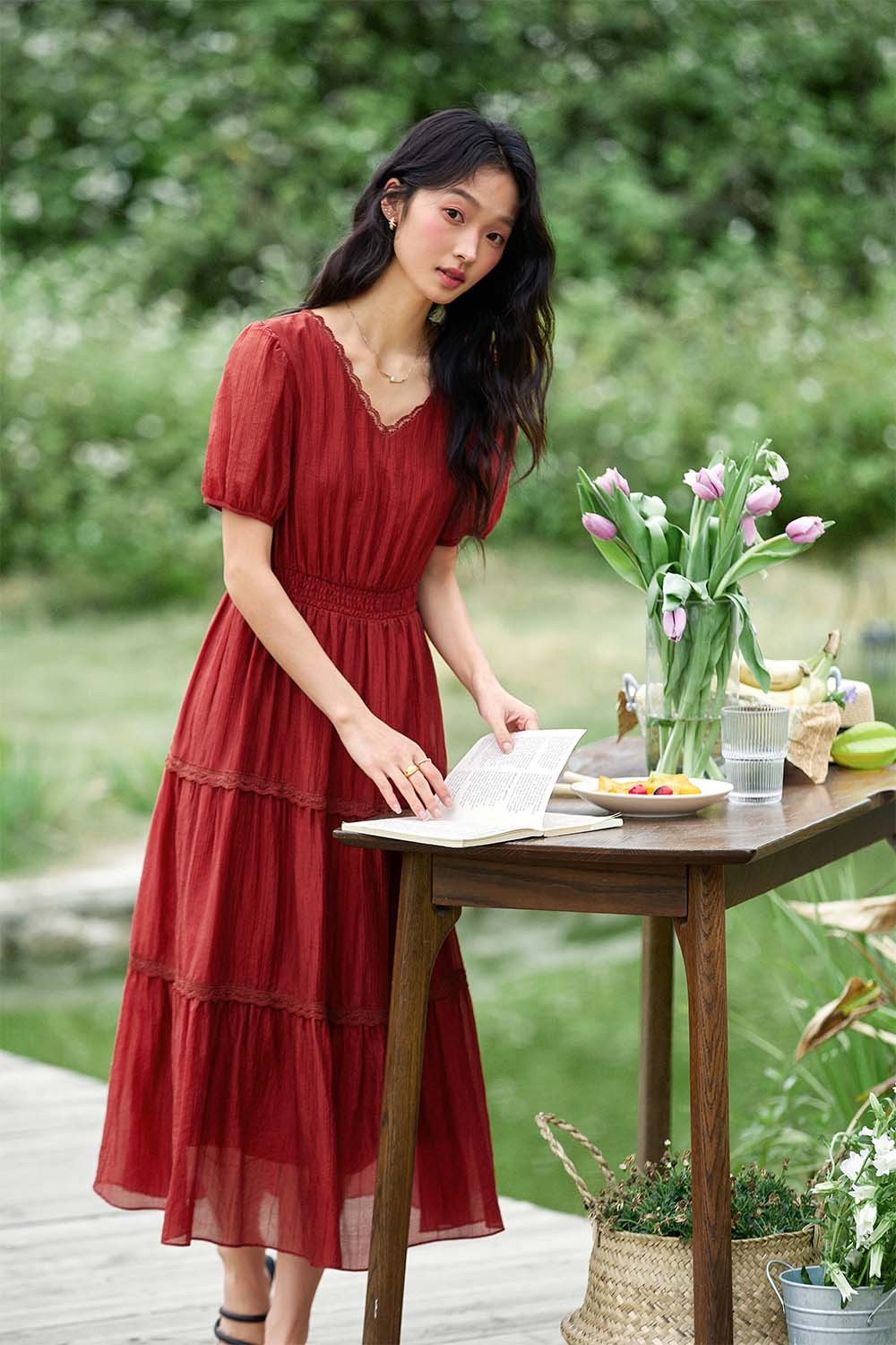 Lyosel V-Neck Dress