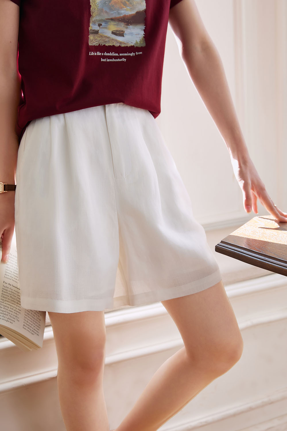 Tencel Linen Loose Shorts