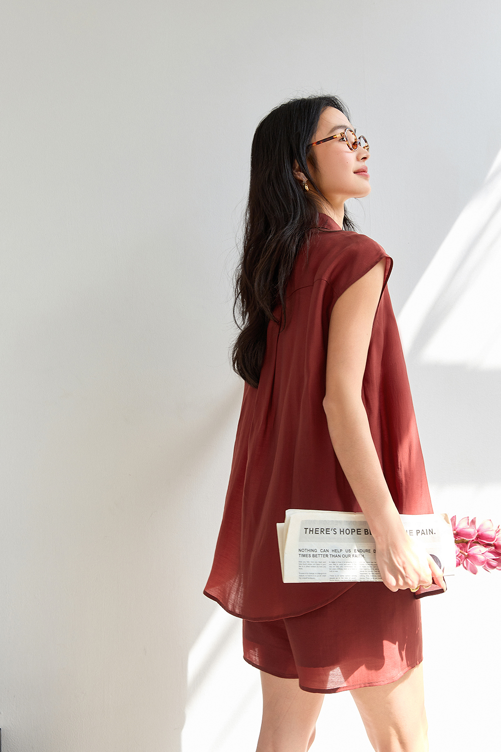 Lyocell Lapel Solid Color Suit