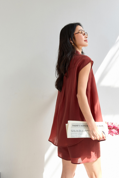 Lyocell Lapel Solid Color Suit