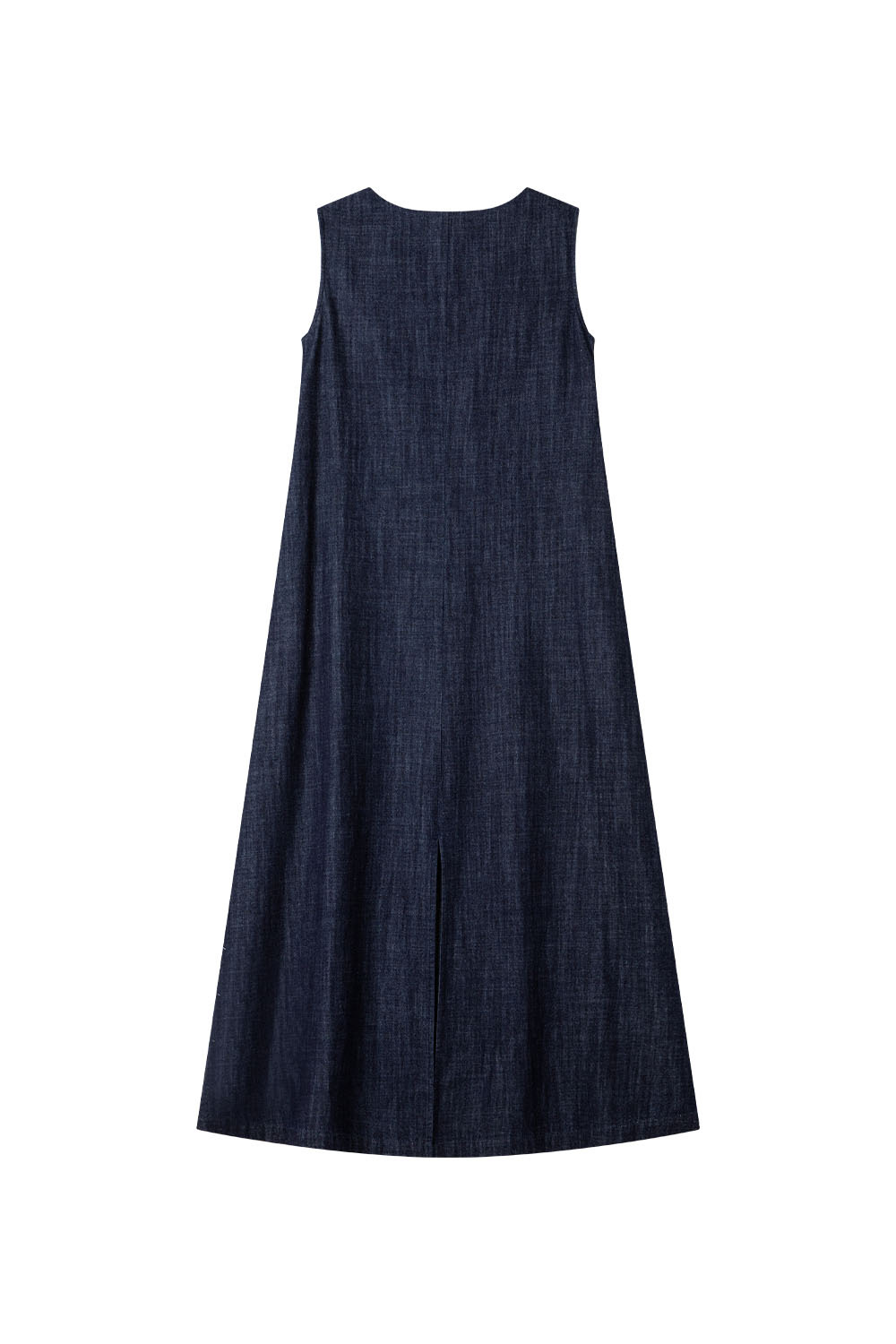 100% Cotton U-Neck Denim Dress