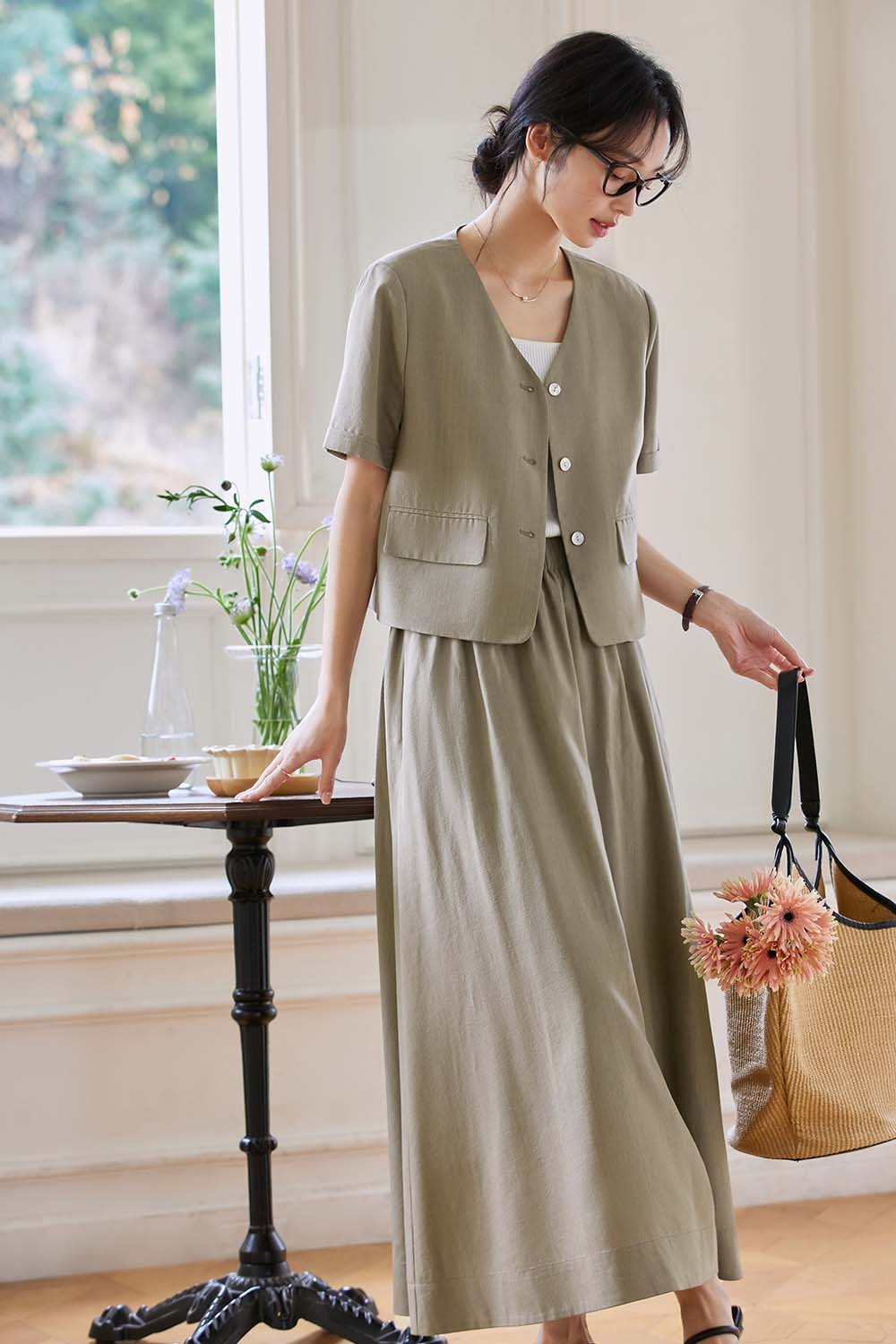 Elegant Casual Lyocell Suit