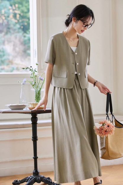 Elegant Casual Lyocell Suit