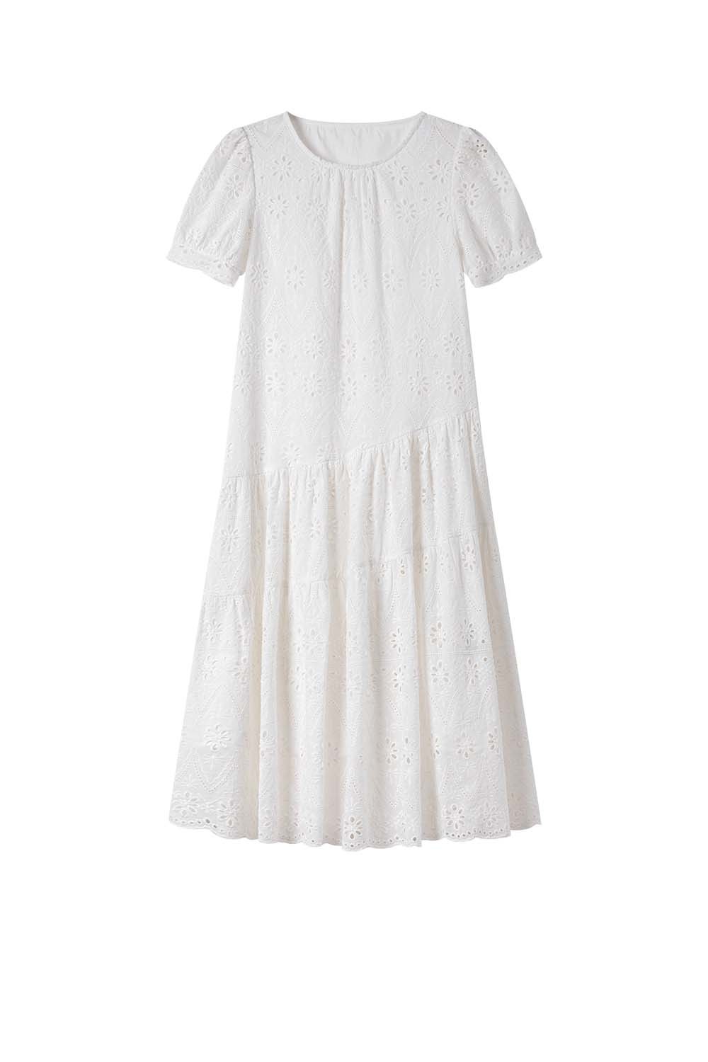 Cotton Embroidered Dress