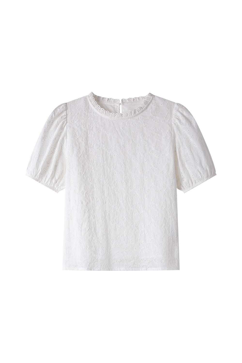 Elegant Shirt In Cotton Jacquard
