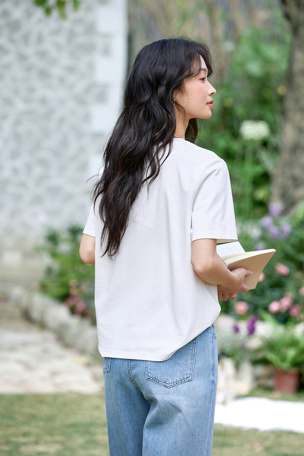 Exquisite Printed Round Neck T-Shirt