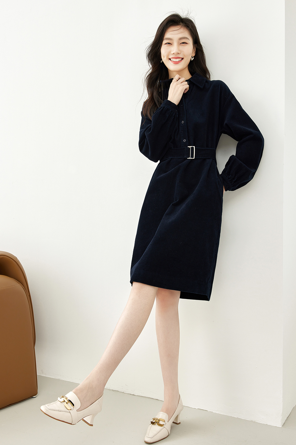 100% cotton corduroy dress