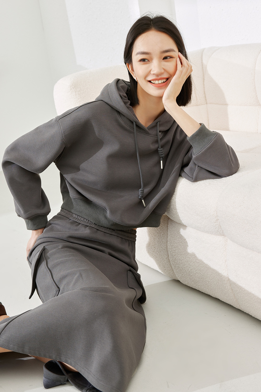 Fleece-Lined Thick Casual Outfit