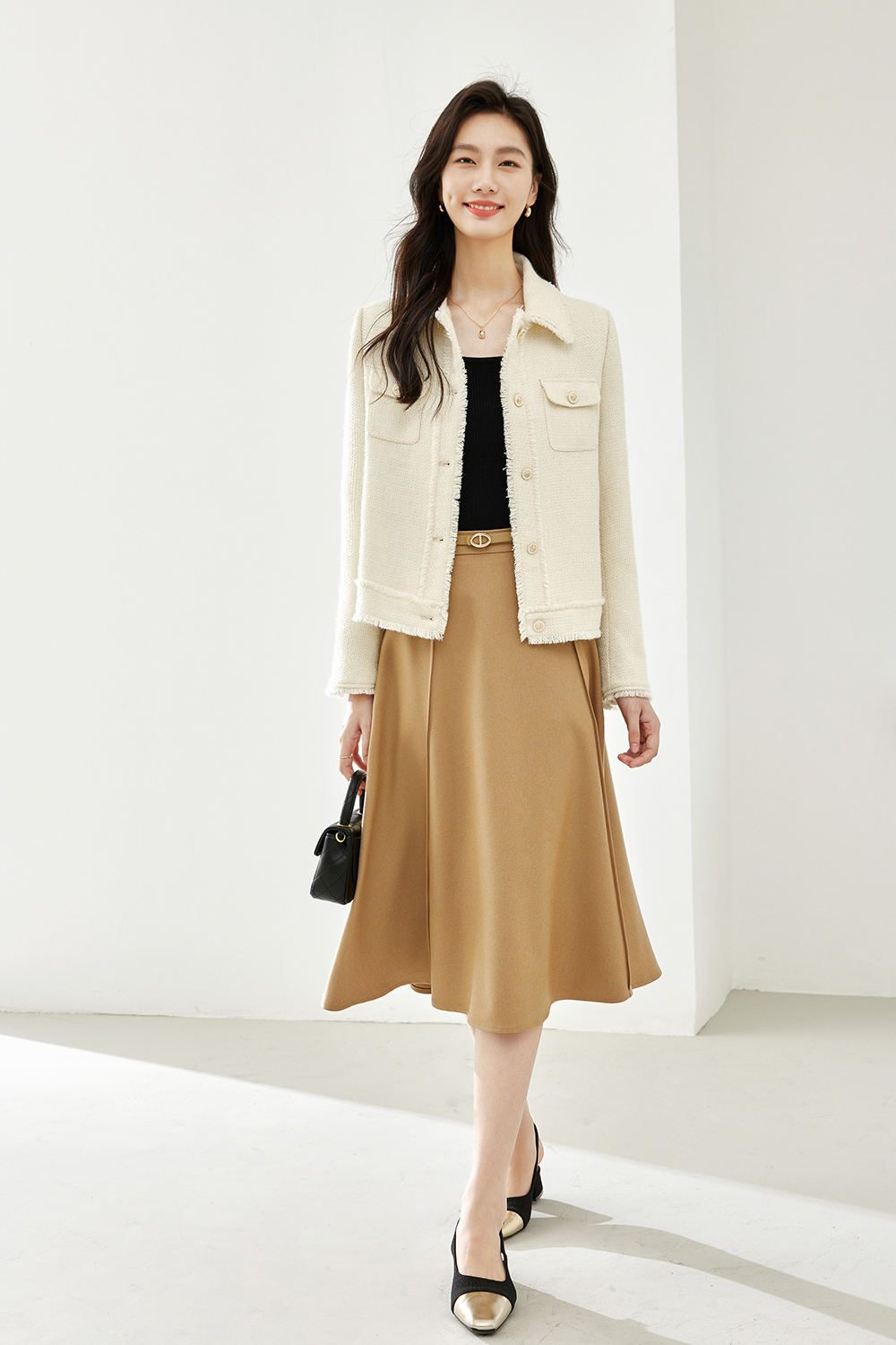 Wool blend coat