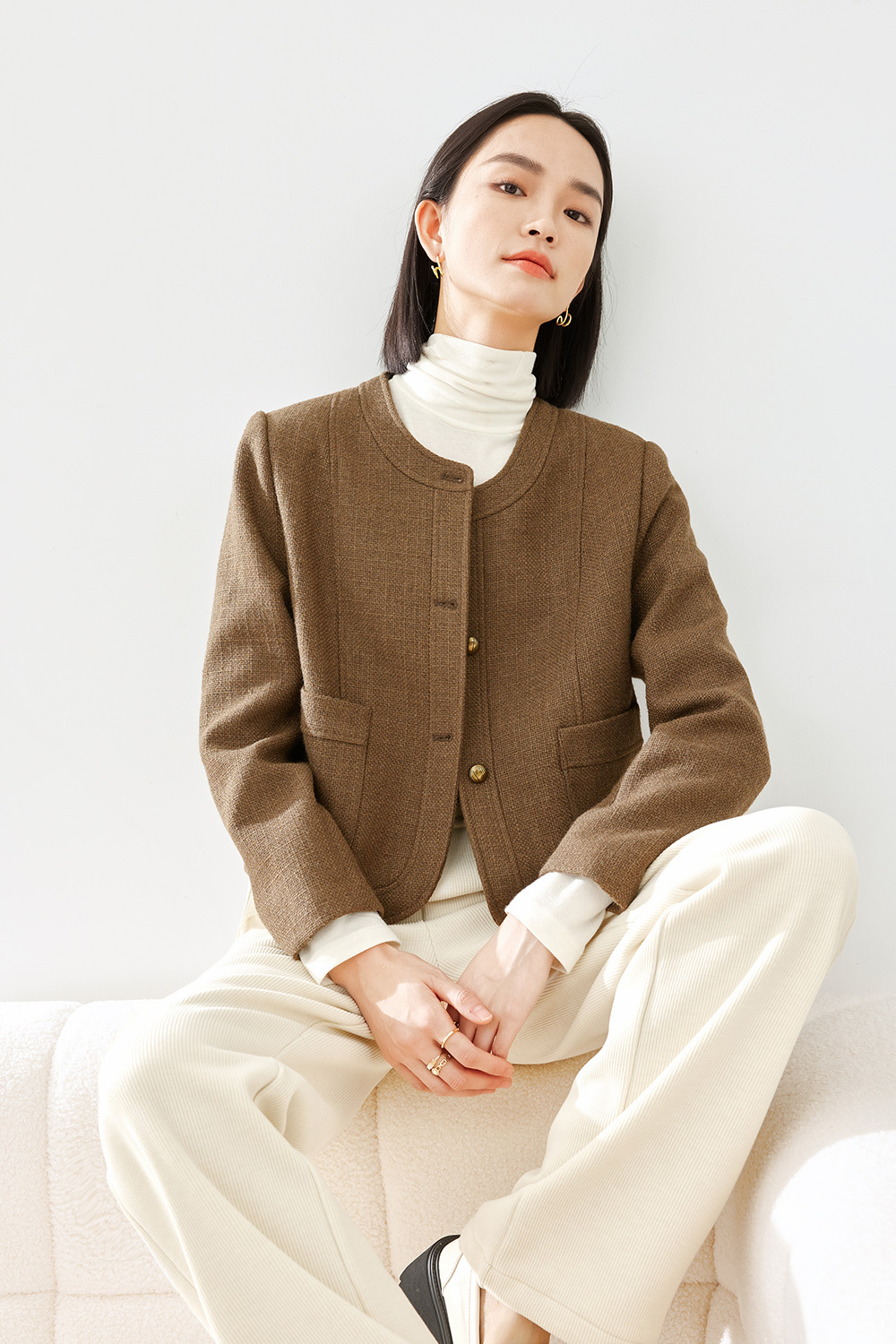 Thick warm casual jacket