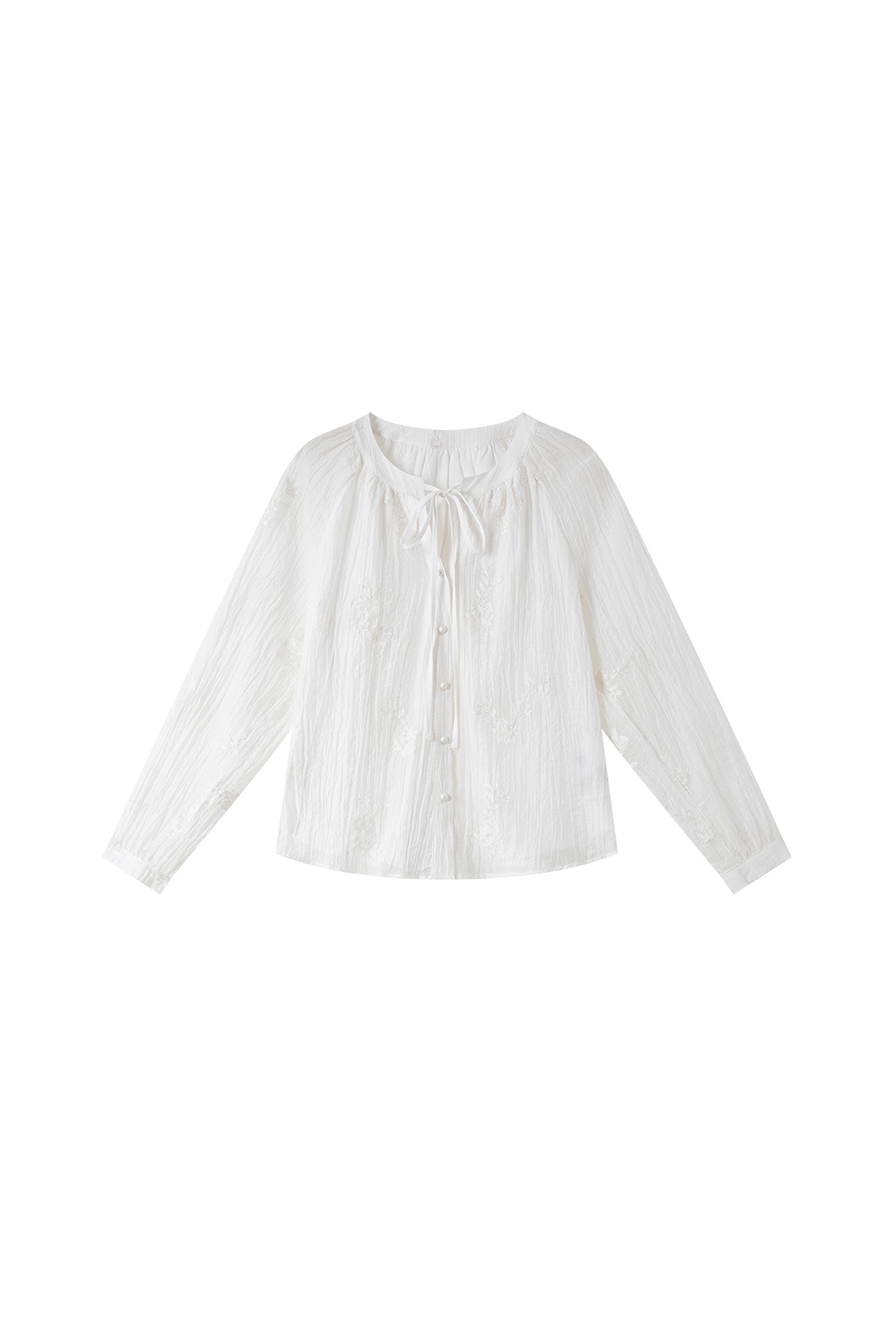 Broderie Anglaise Blouse & Maxi Skirt Coord Set-VIMLYSTORE