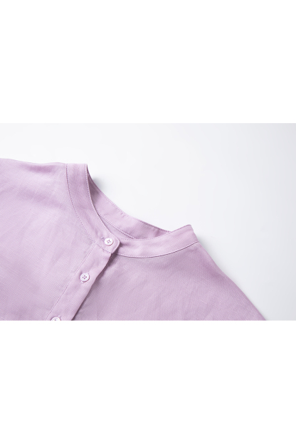 Commute-Chic Mini-Stand Collar Sleeveless Blouse-VIMLYSTORE
