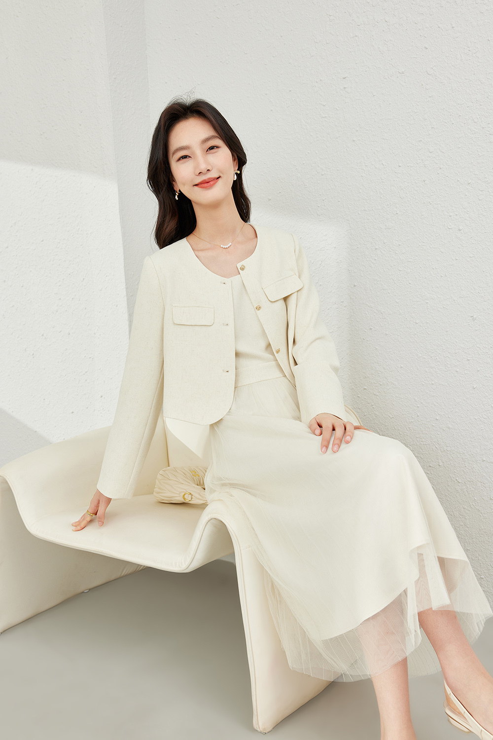 Mesh Dress Suit