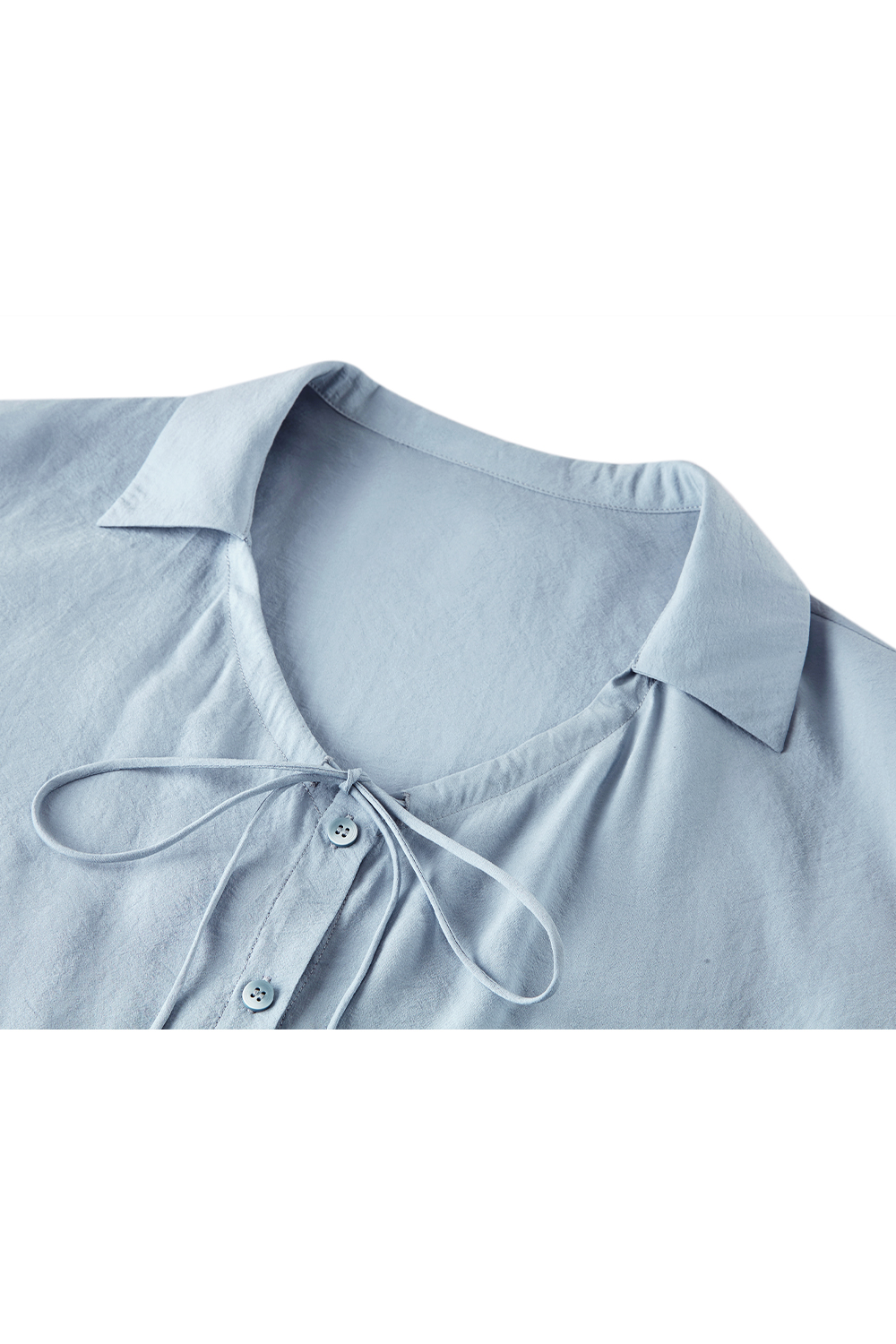 Tie-Neck Chiffon Shirt