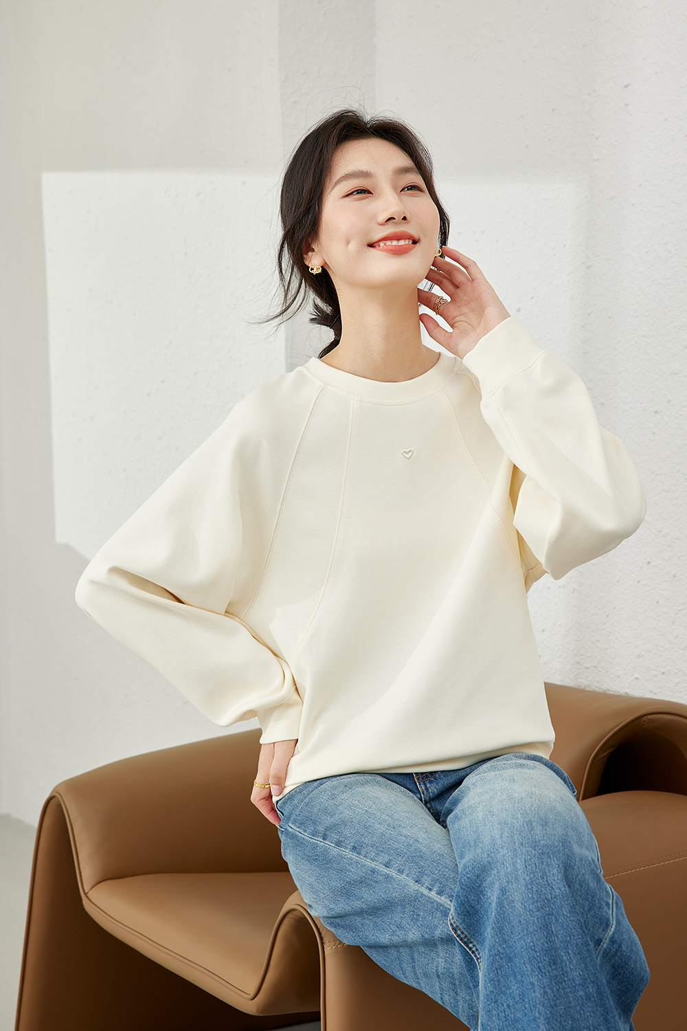 High-End Mid-Waist A-Line Skirt