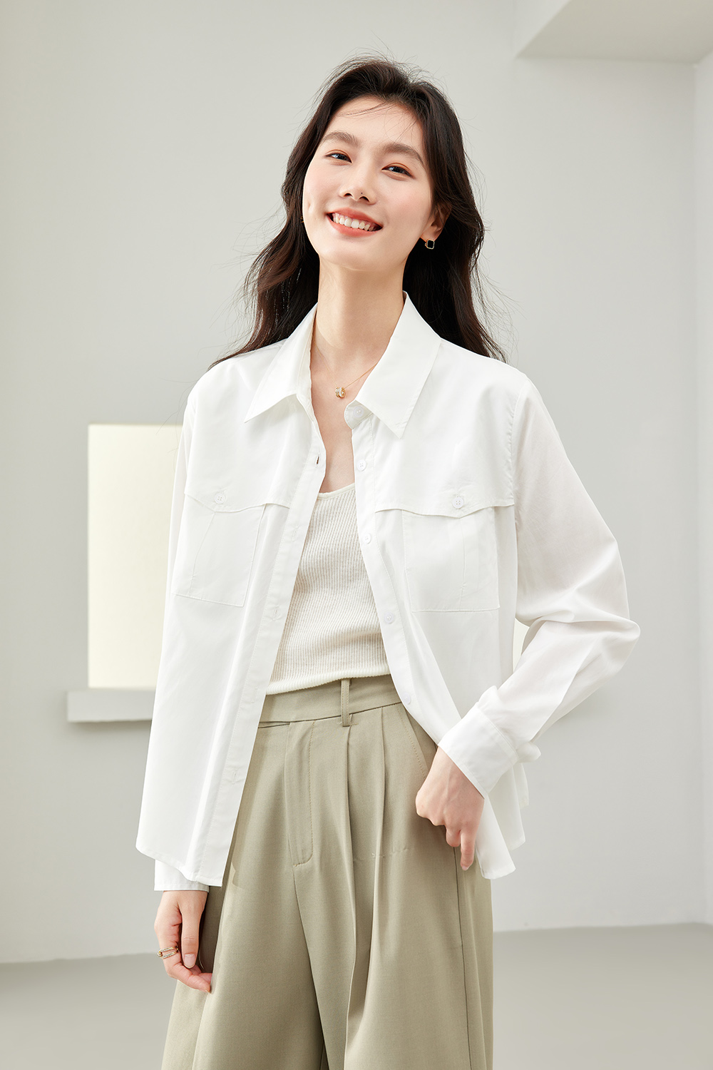 Lyocell Vintage Shirt-VIMLYSTORE