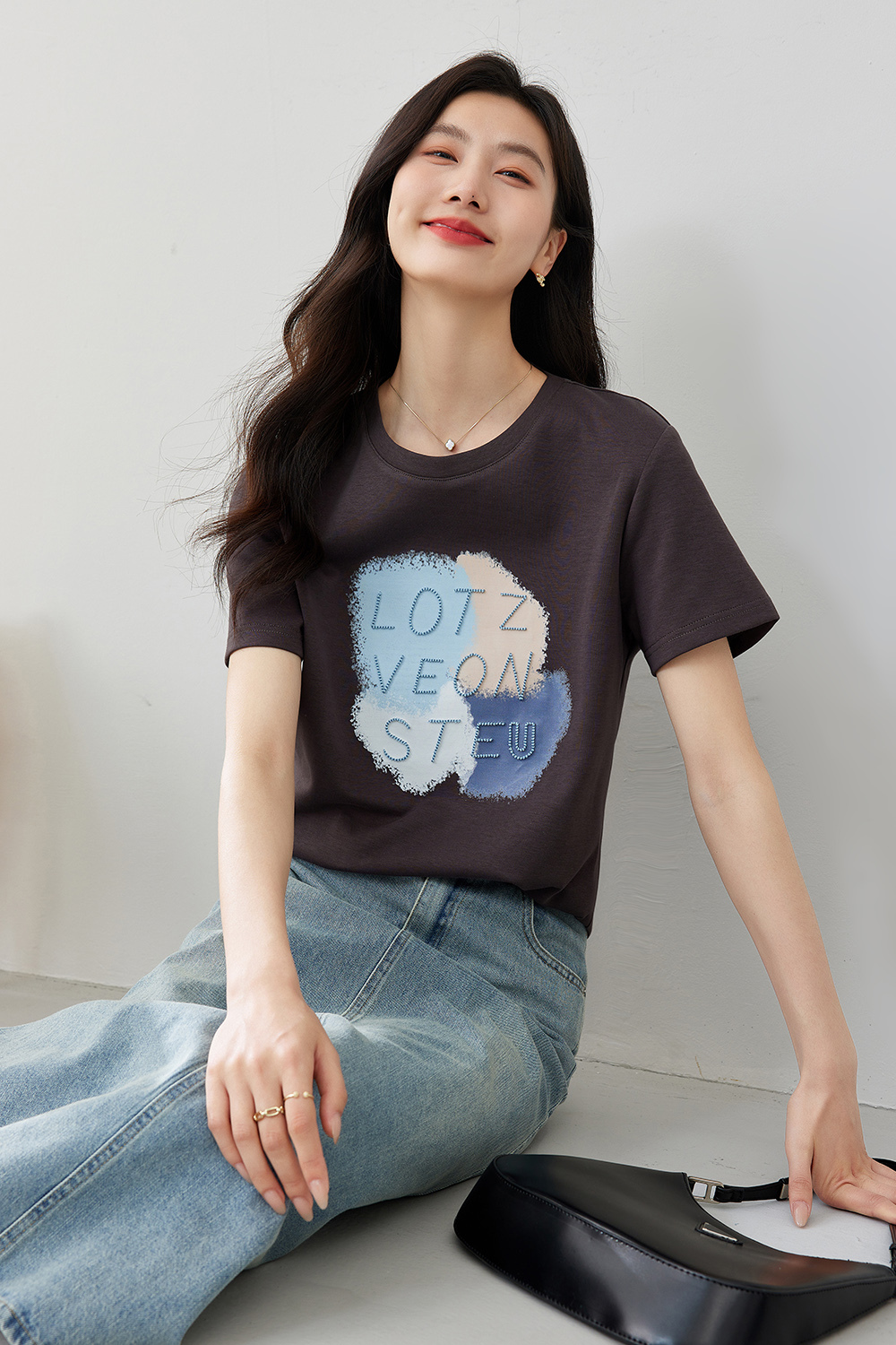 Small Fresh Printed T-Shirt-VIMLYSTORE