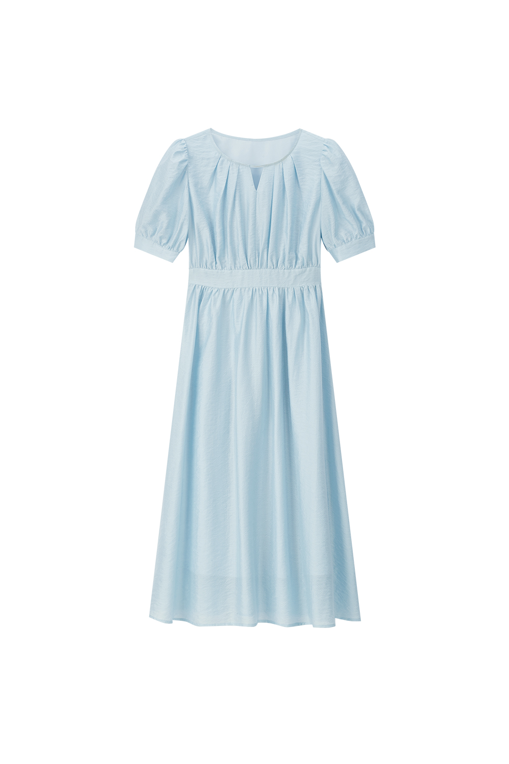 Elegant Puff Sleeve A-Line Skirt