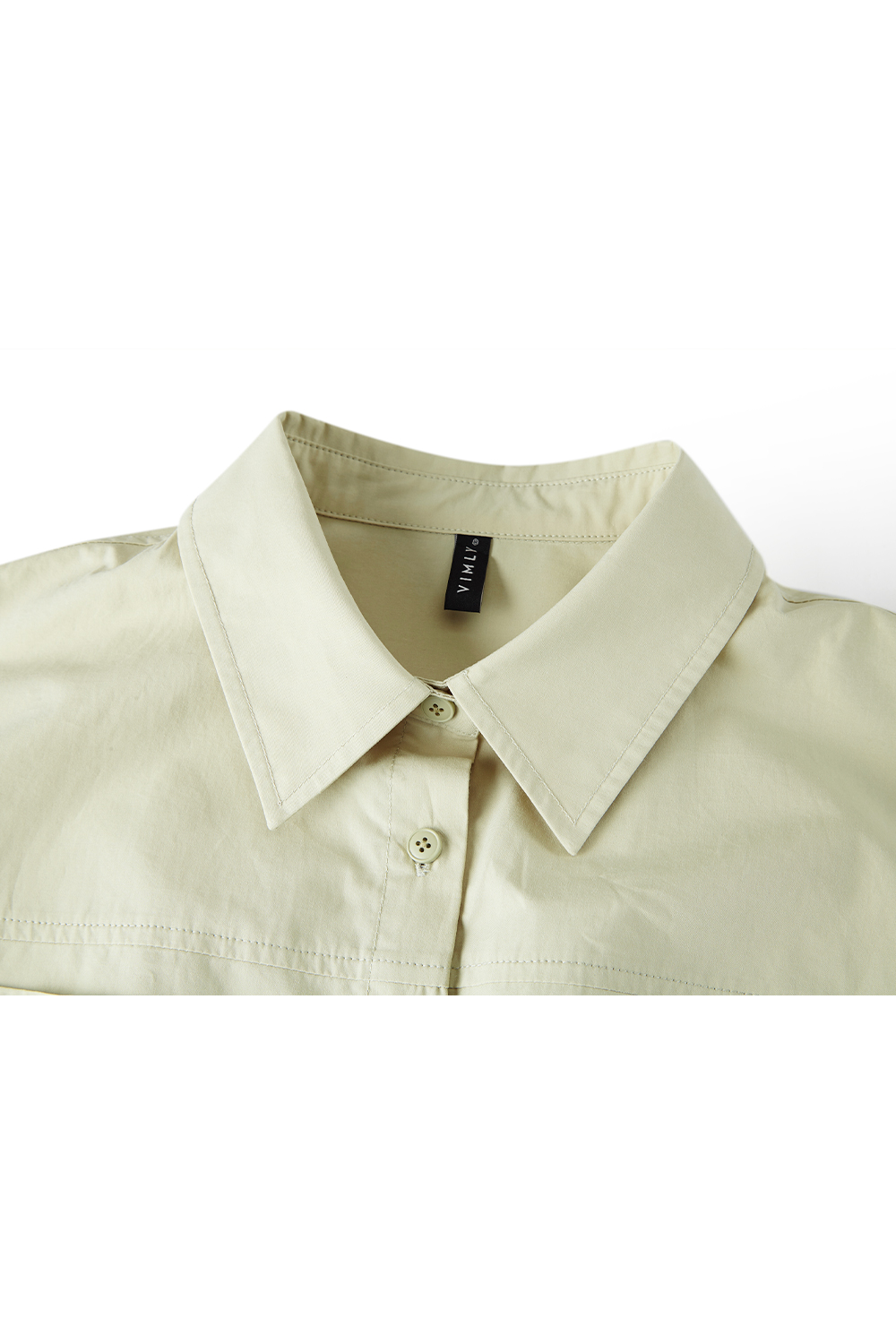 Commuting Cotton Shirt Dress-VIMLYSTORE