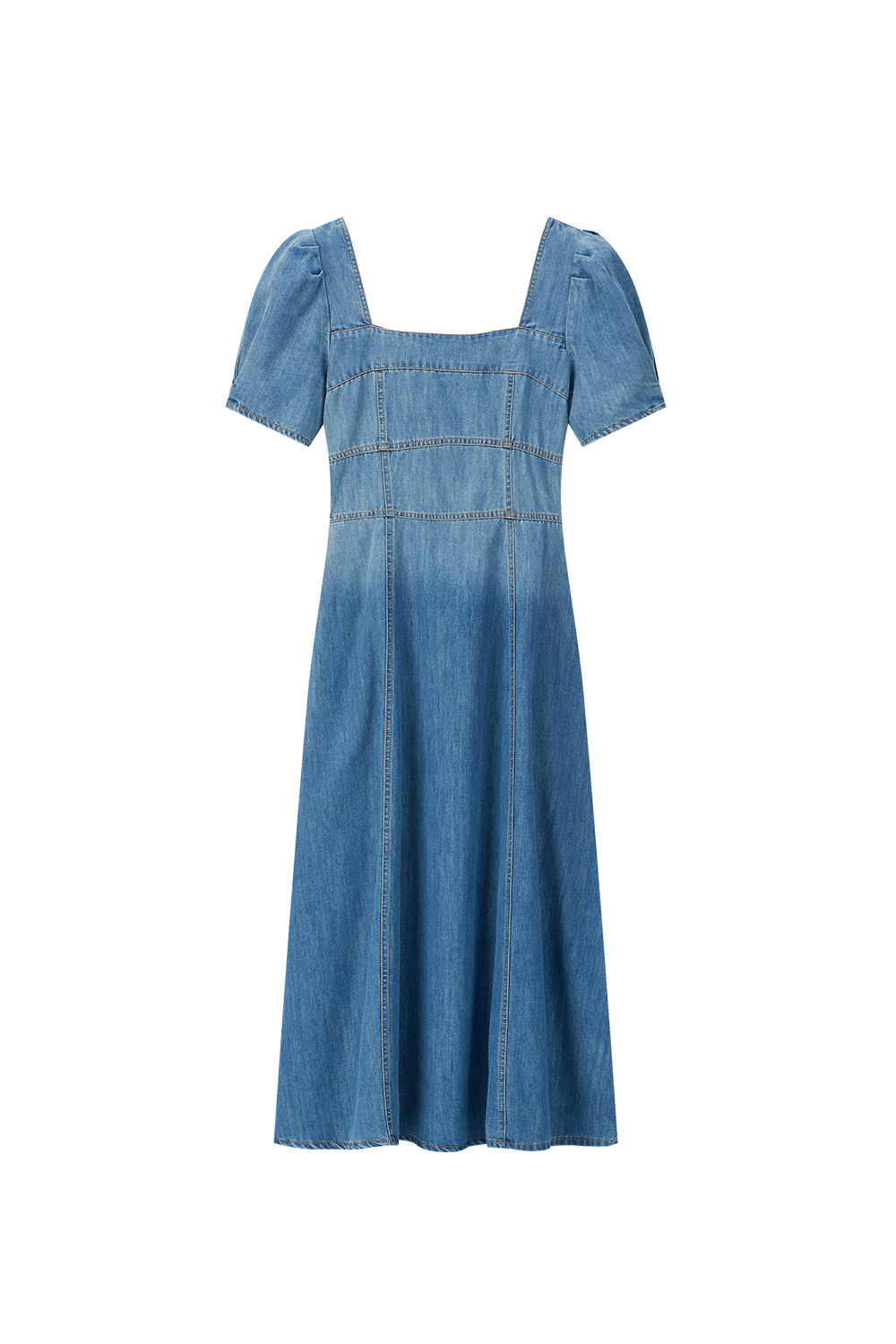 Gradient Denim Dress