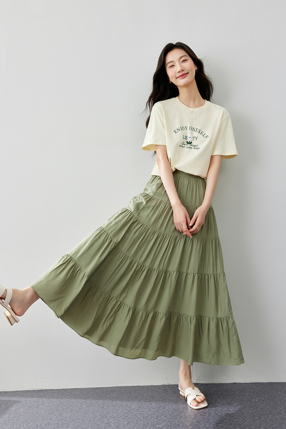 Loose A-Line Cake Skirt