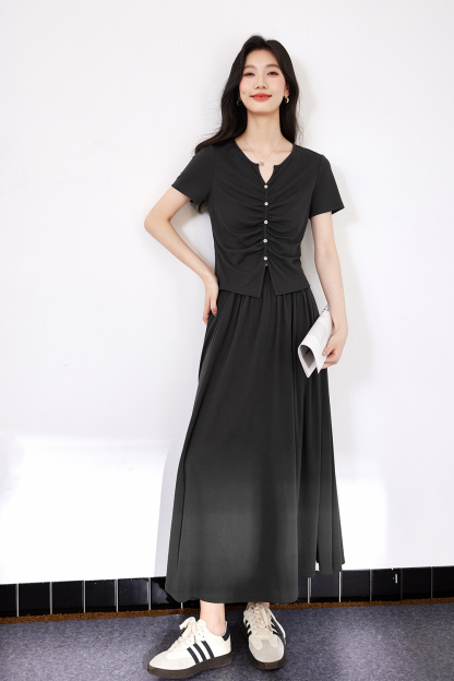 （暂无定价）Fashion Temperament Umbrella Skirt Suit
