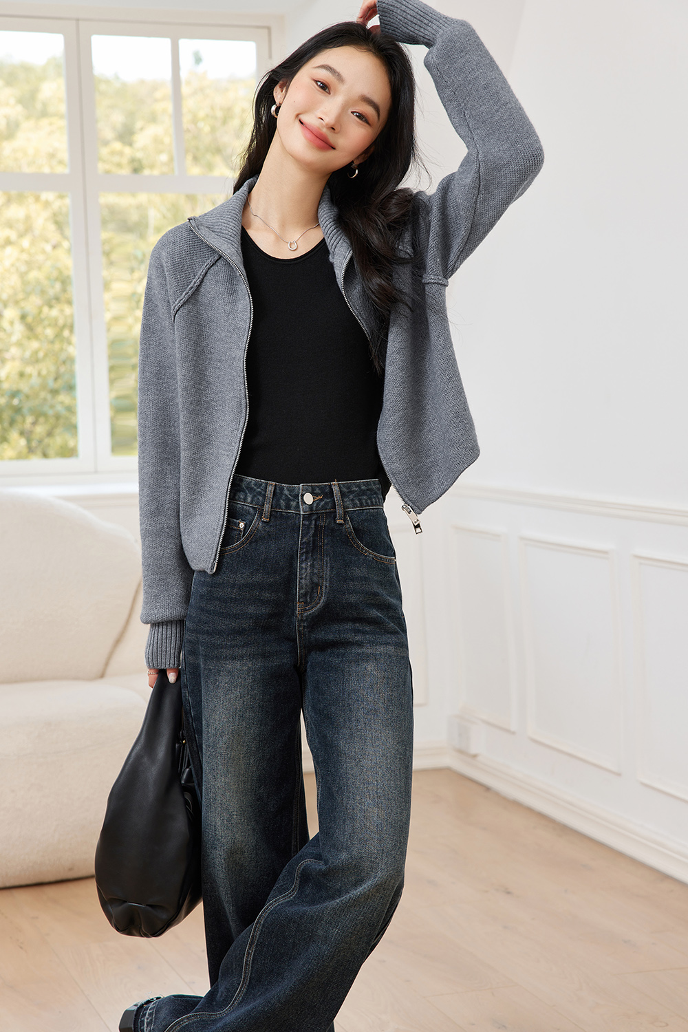 Fashionable And Casual Wool Base Sweater