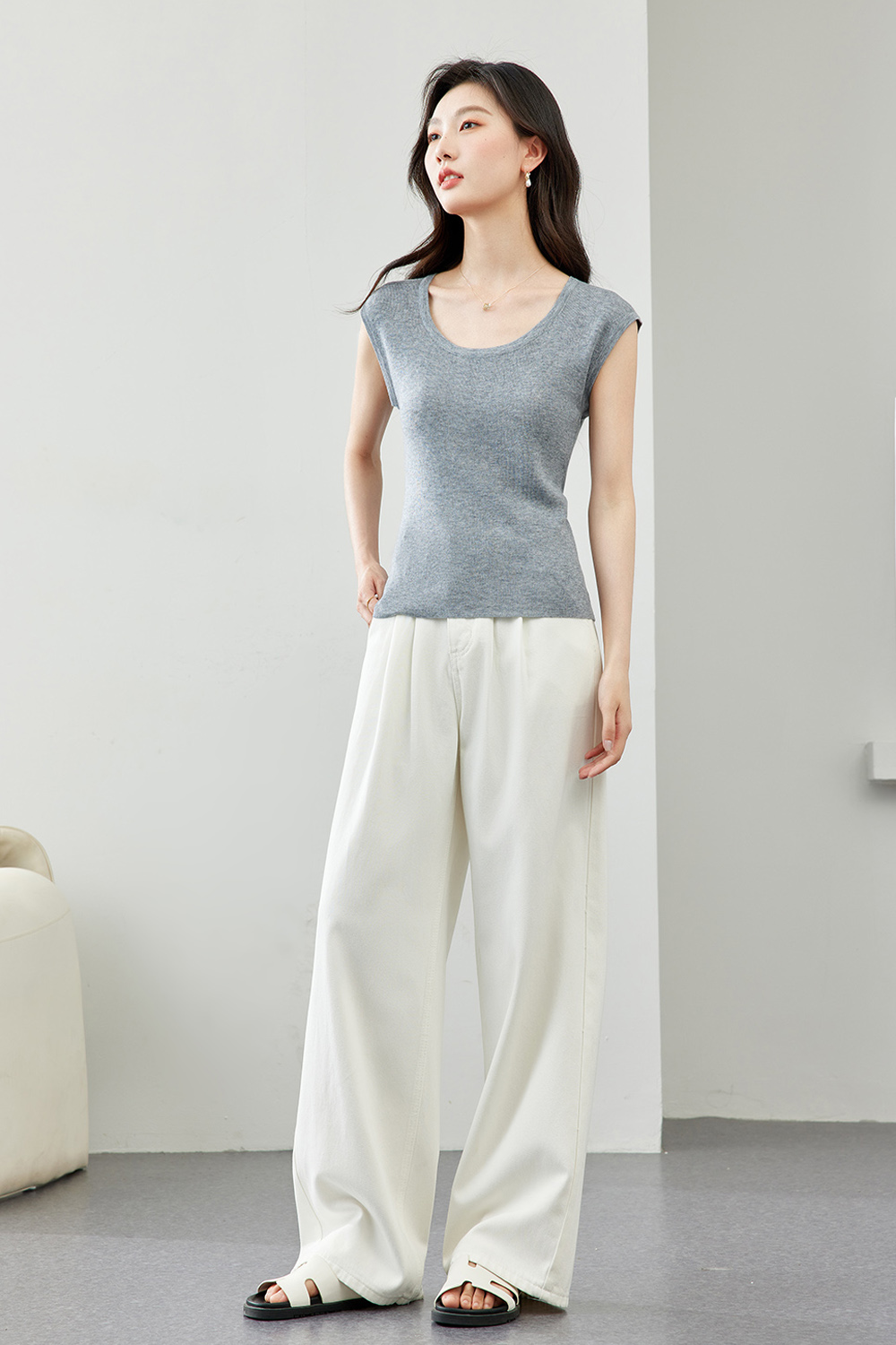 Stylish All-match Elegant Knitted Sweater