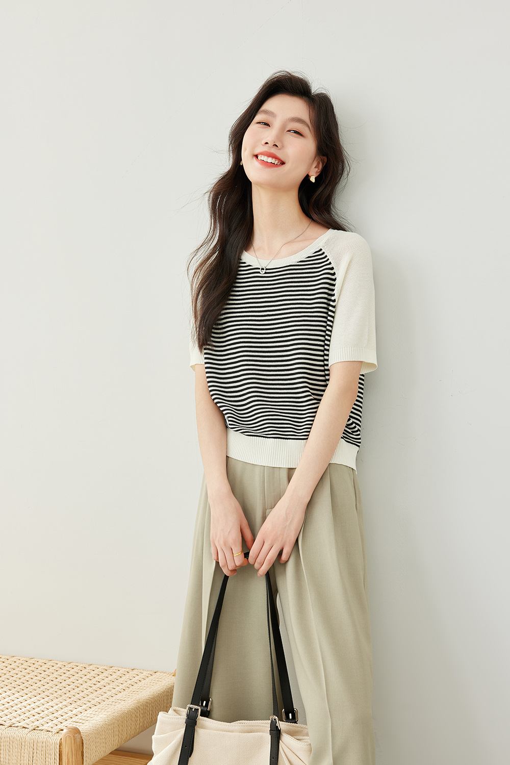 Striped Contrast Sweater