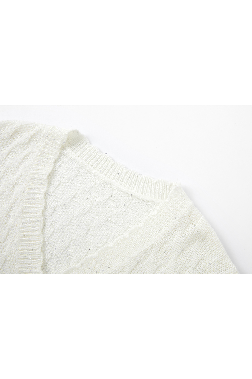 Sequin Texture Knitted Jacket