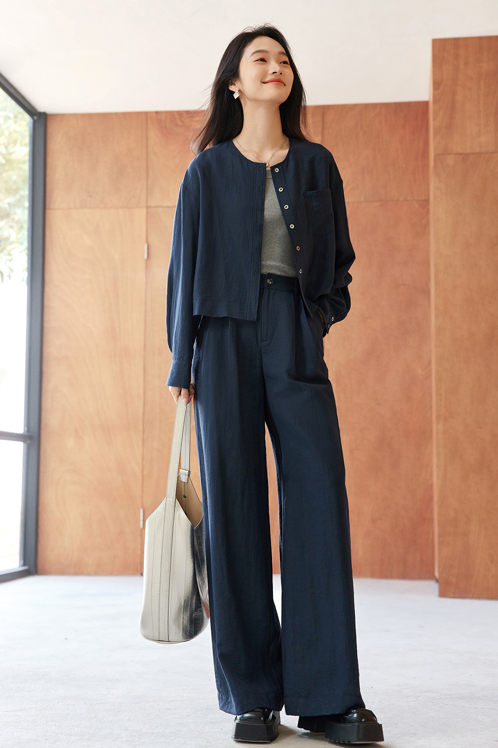 Casual Loose Linen Two-Piece Suit