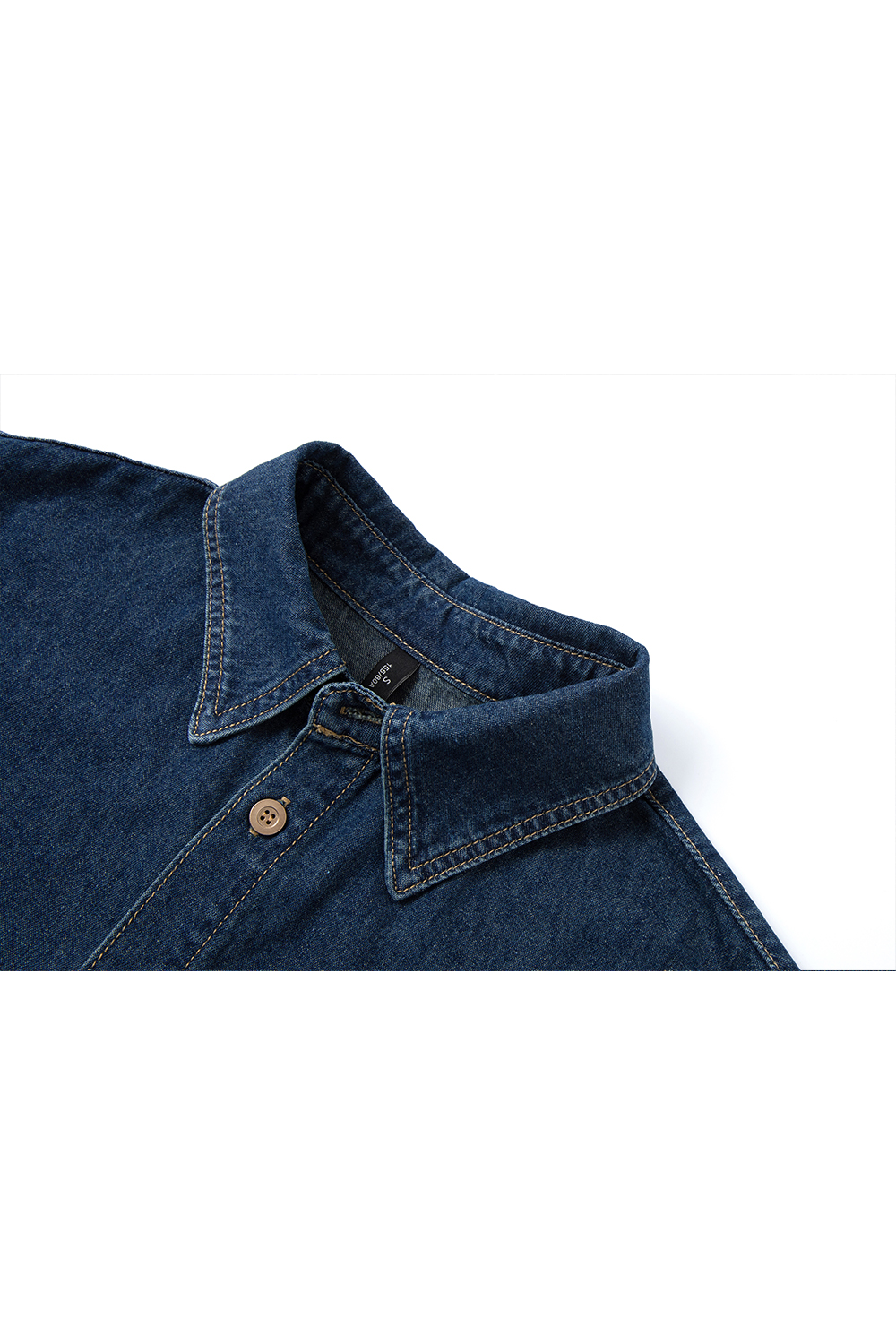 French Embroidered Denim Shirt