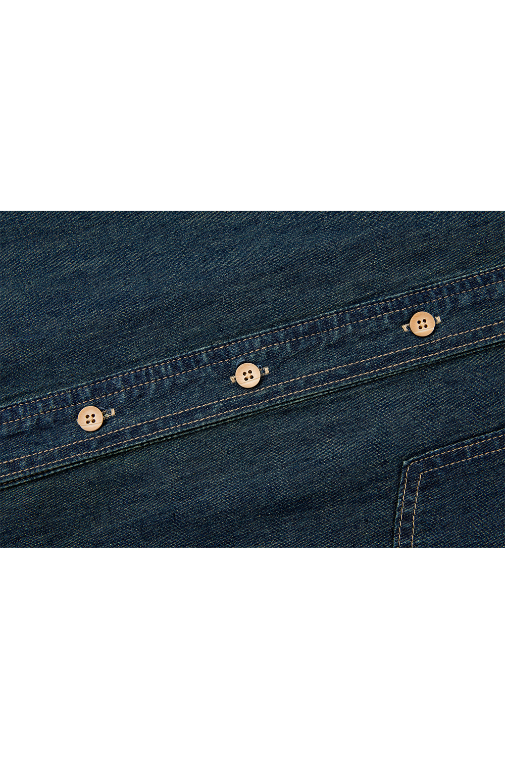 Retro Textured Denim Shirt
