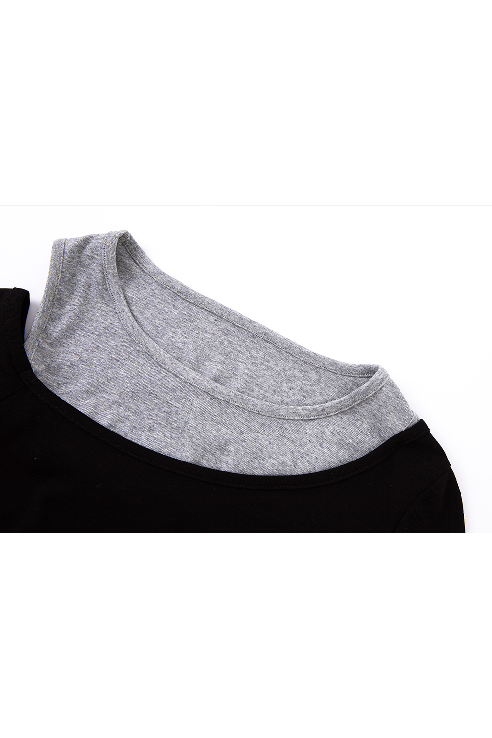 Casual Faux Two-Piece Dress