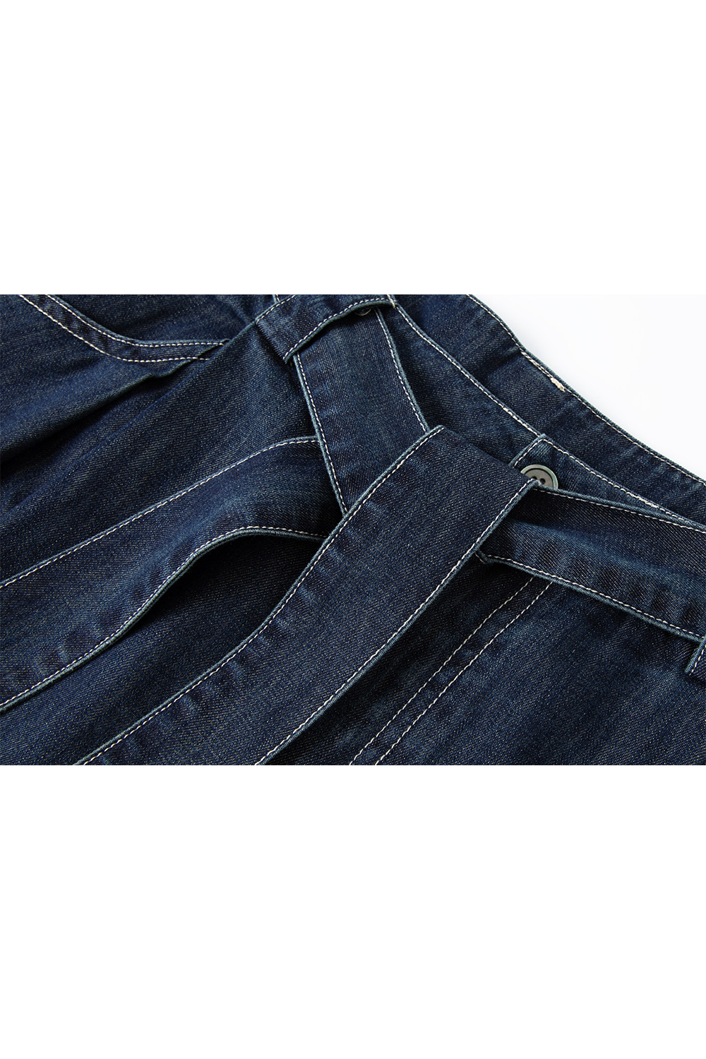 Tie-Up Drape Denim Suit