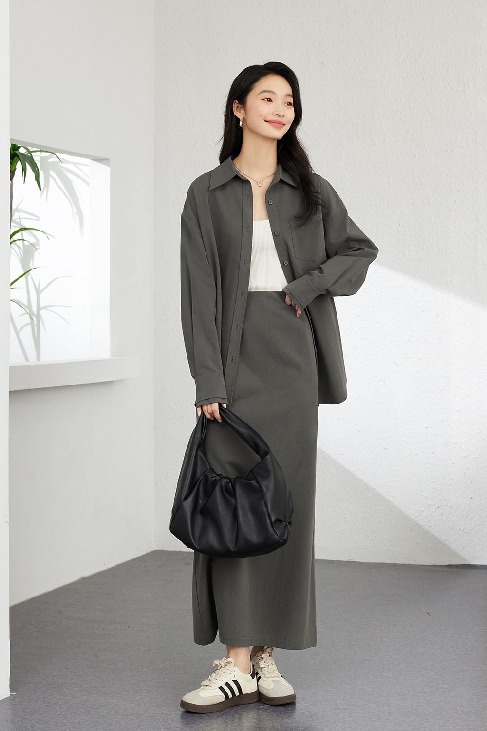 Fashionable Temperament Solid Color Suit-VIMLYSTORE