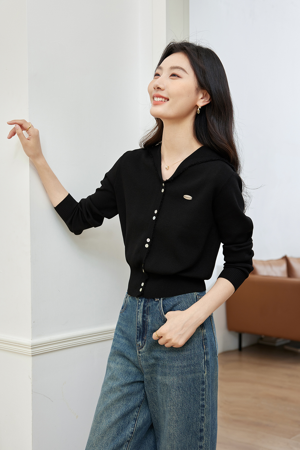 Simple And Versatile Knitted Cardigan-VIMLYSTORE