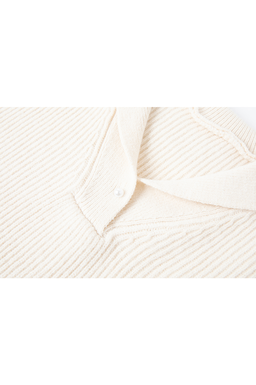 Simple large lapel knitted sweater-VIMLYSTORE