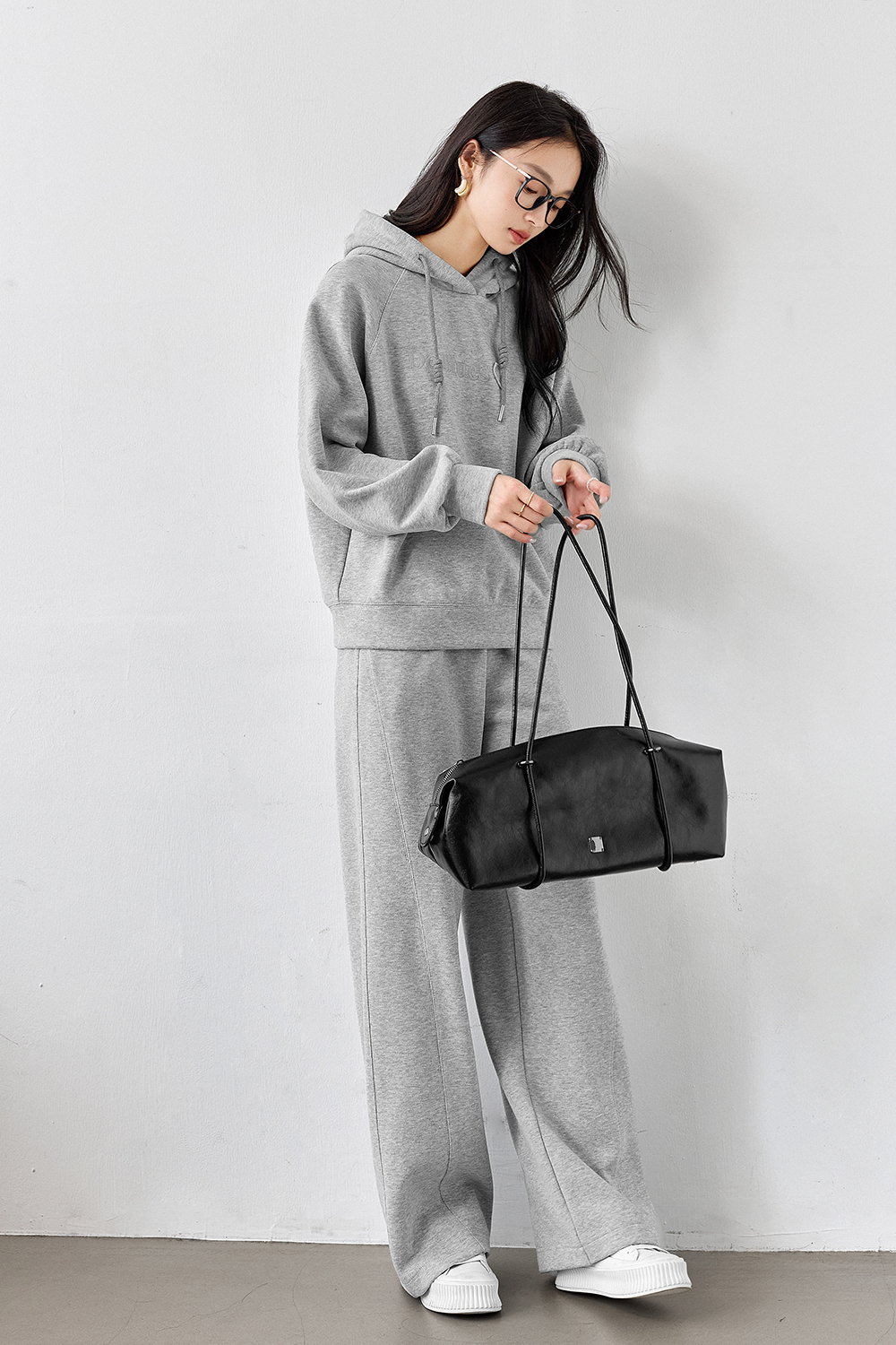 Casual embroidered sweatshirt suit-VIMLYSTORE