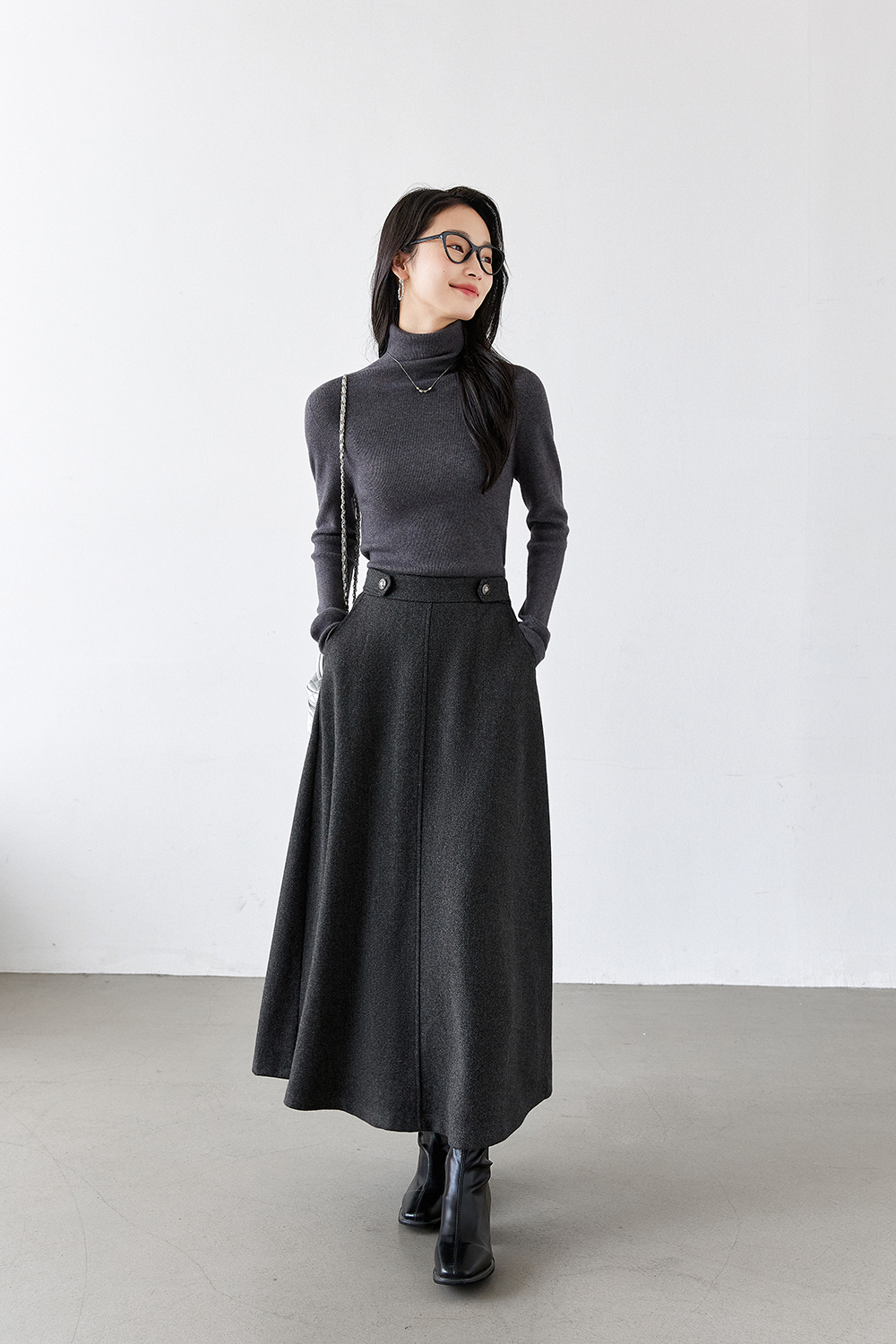 Slimming A-Line Skirt-VIMLYSTORE