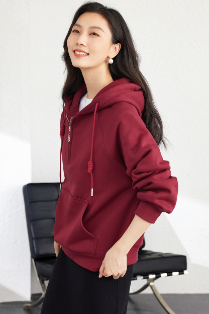 Half-Zip Hooded Sweatshirt