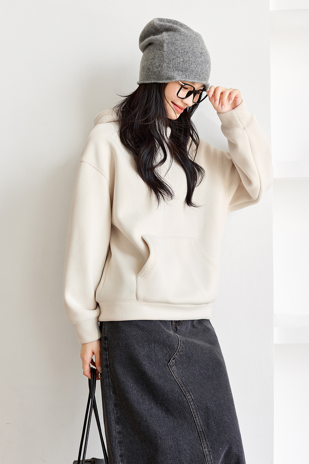 Fun Embroidered Hooded Sweatshirt-VIMLYSTORE